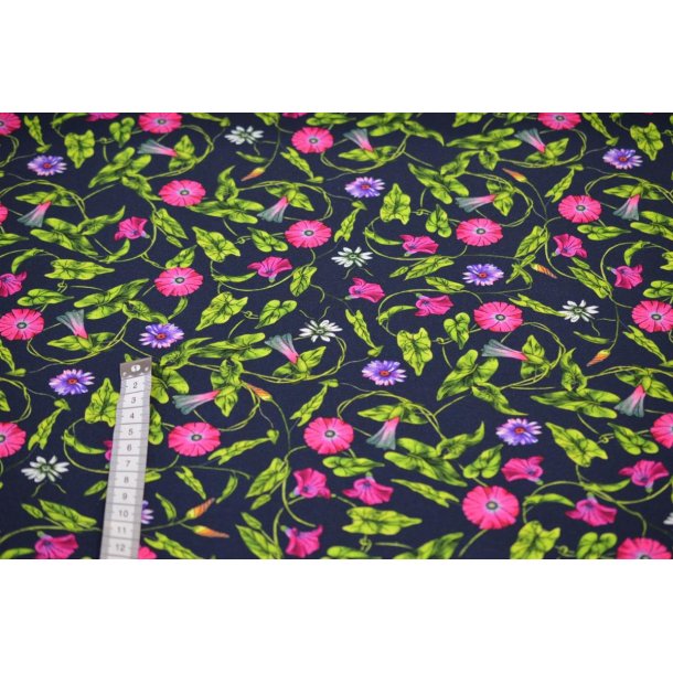 �kotex bomulds jersey m/blomster