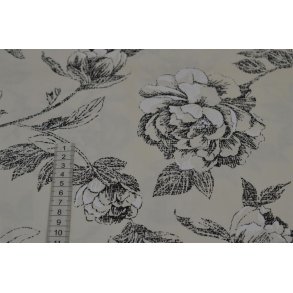 Halv panama R�hvid m/ print