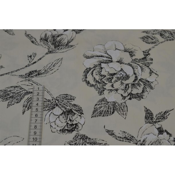 Halv panama R�hvid m/ print