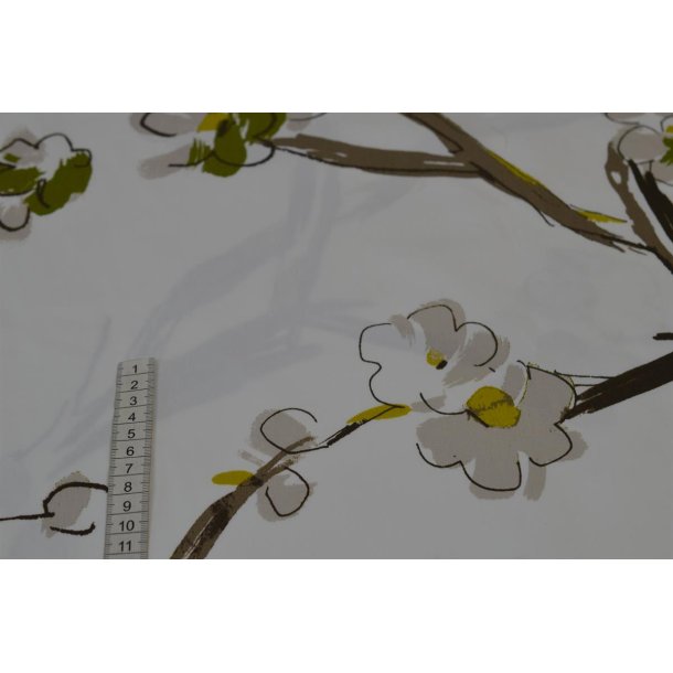 Gardin/dug stof m/print