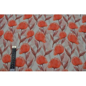 Rib Jersey m/blomster