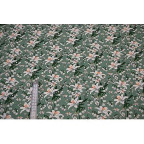 Viscose jersey m/blomster