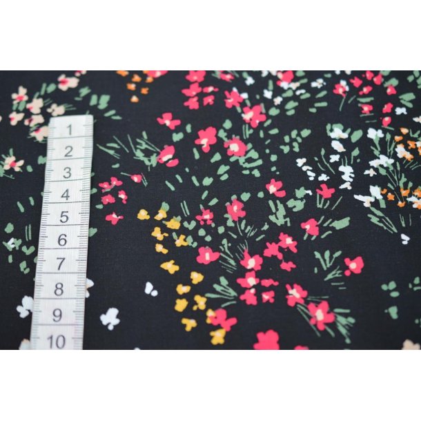 Viscose m/sm� blomster