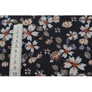 Polyester m/blomster