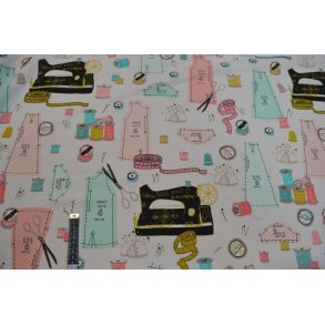 Canvas m/Symaskine, m�nster, m�leb�nd m.v