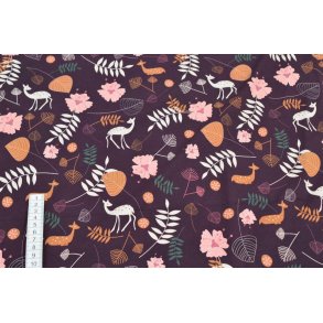 �kotex bomulds jersey m/Dyr og grene