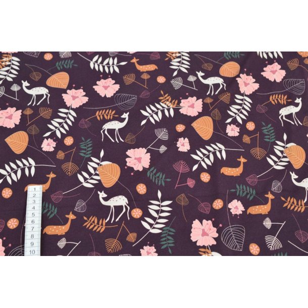 �kotex bomulds jersey m/Dyr og grene