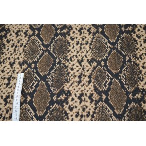 Jacquard strik m/Slangeprint