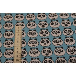 �kotex bomuld/poplin m/Panda hoved