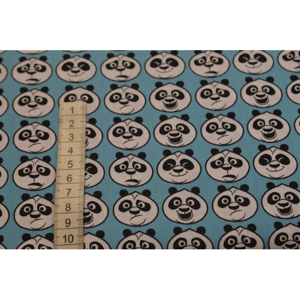 �kotex bomuld/poplin m/Panda hoved