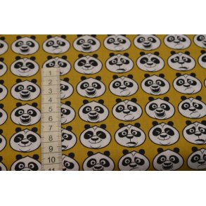 �kotex bomuld/poplin m/Panda hoved