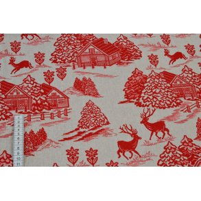 Julestof m/ Vinterlandskab