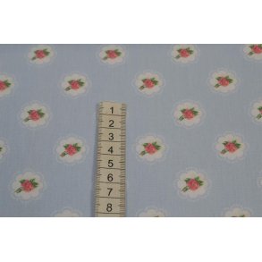 �kotex bomuld/poplin m/sm� blomster