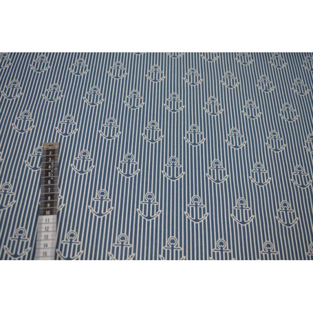 Canvas Stribet m/Anker