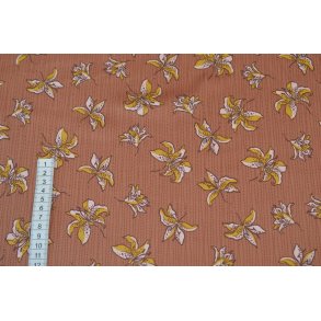 Satin stretch m/blomster