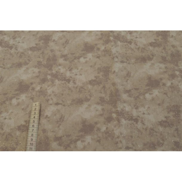 Bomuld Beige m/s�lv glitter
