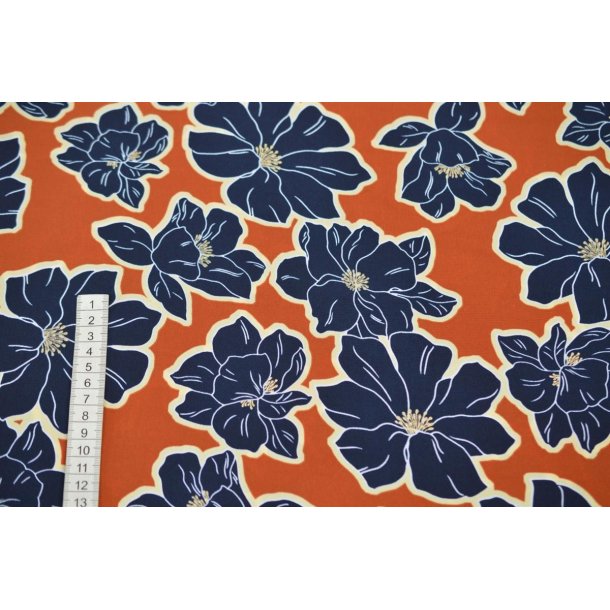 Polyester m/blomster