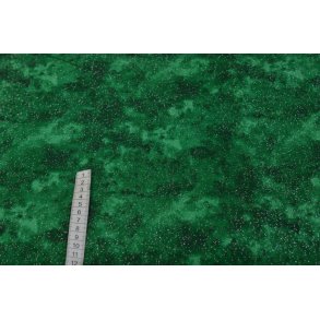 Bomuld Gr�n m/s�lv glitter