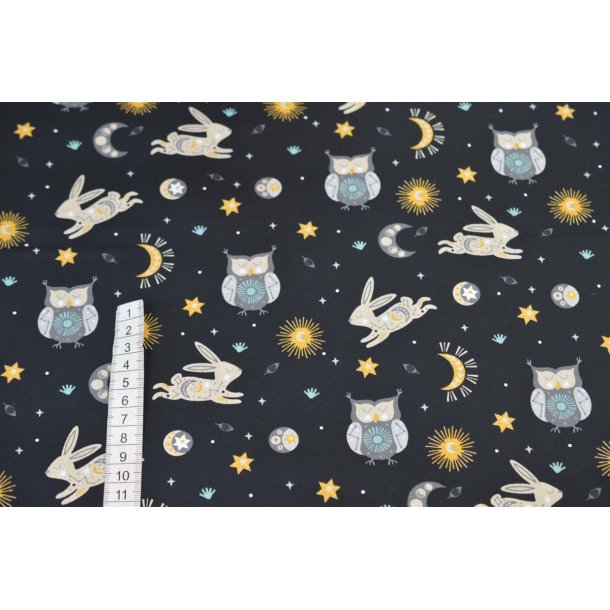�kotex bomuld/poplin m/Harer og Ugler