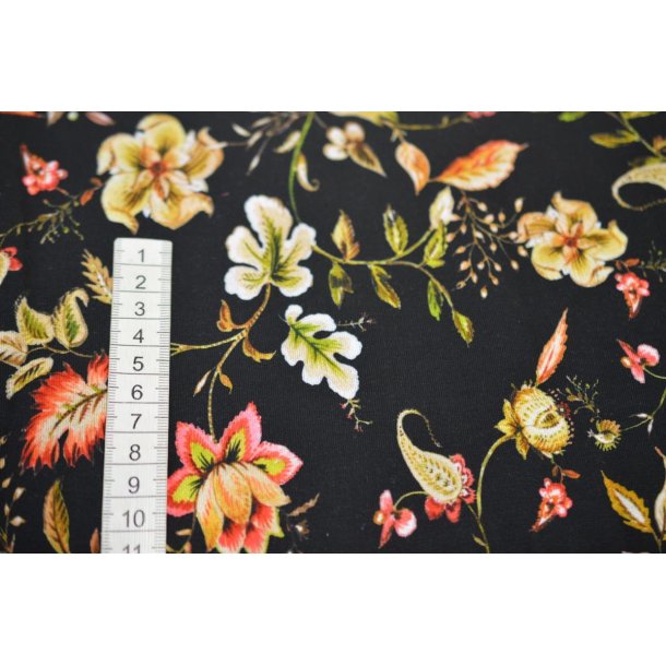 �kotex Viscose/Elastan m/blomster
