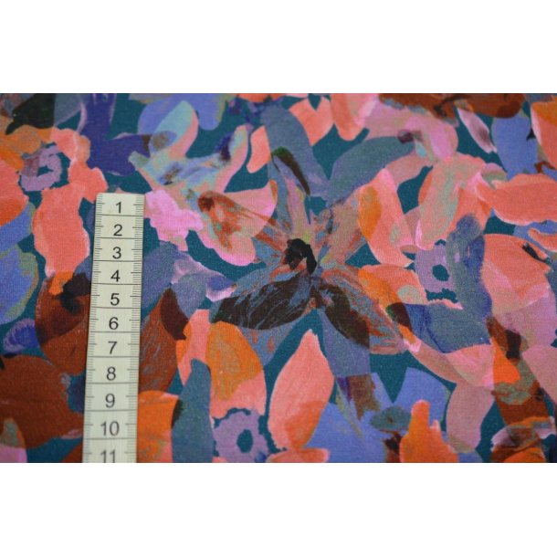 �kotex Viscose/Elastan m/blomster