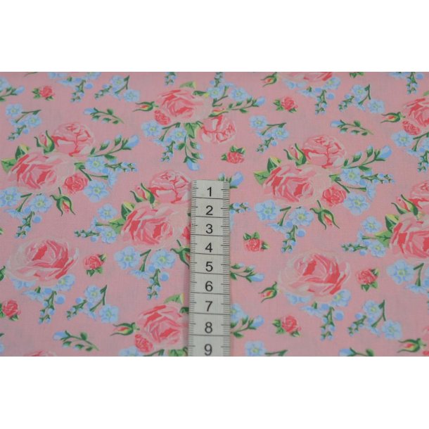 �kotex bomuld/poplin m/roser