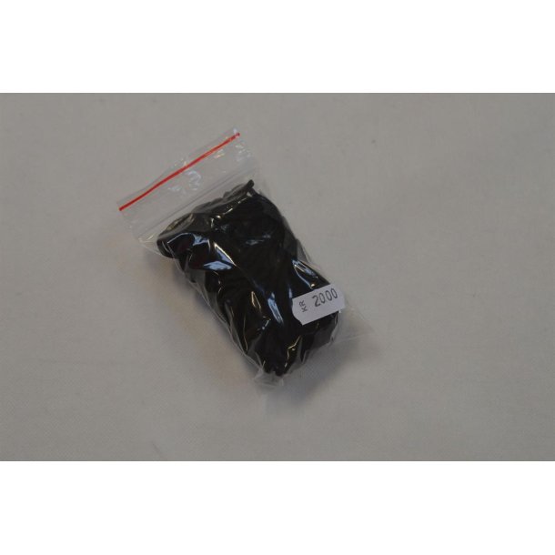 Elastik til mundbind, Sort