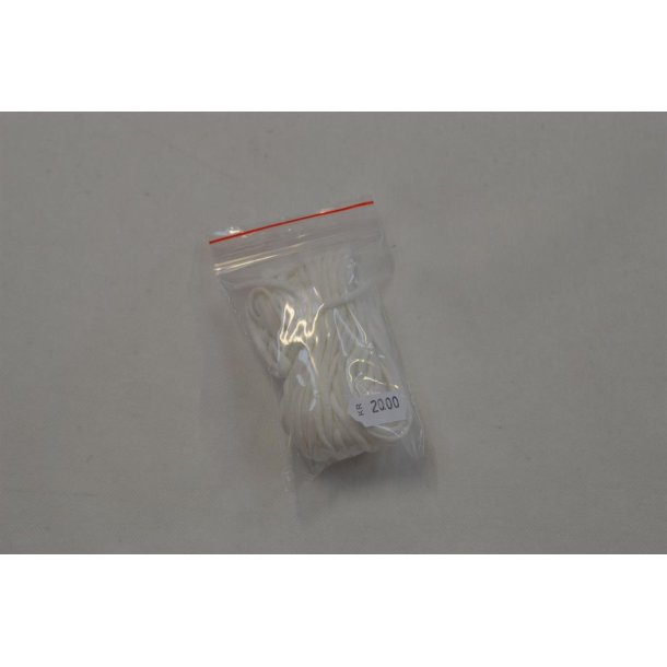 Elastik til mundbind Hvid