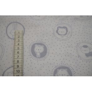 Bomuld/poplin m/Dyremotiver