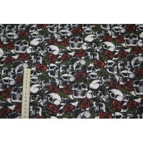 Bomuld/poplin m/Skulls