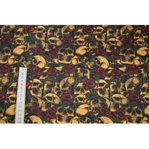 Bomuld/poplin m/Skulls