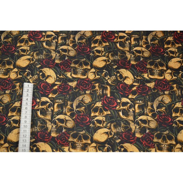 Bomuld/poplin m/Skulls