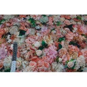 Viscose jersey m/blomster