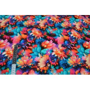�kotex bomulds jersey m/blomster