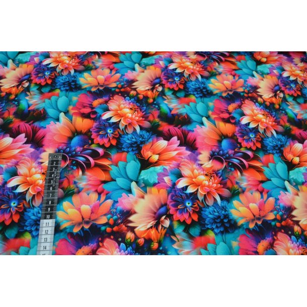 �kotex bomulds jersey m/blomster