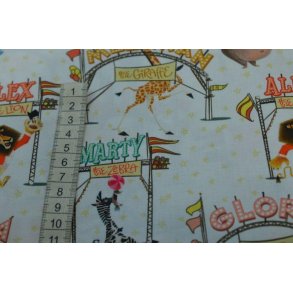 �kotex bomuld/poplin Hvid m/Cirkus