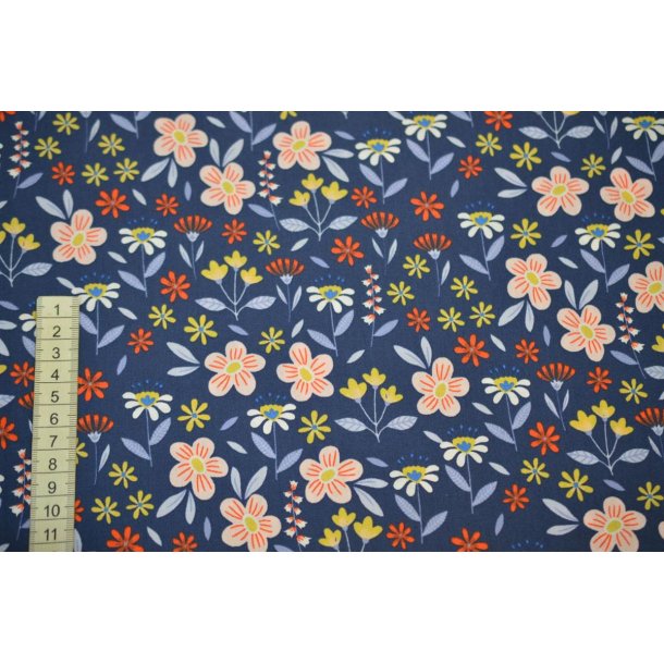 �kotex Bomuld/Poplin Flowers