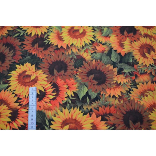 �kotex Modal Bomulds Jersey m. solsikke                                                                               