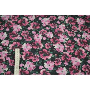 Gots French Terry Digital m/blomster