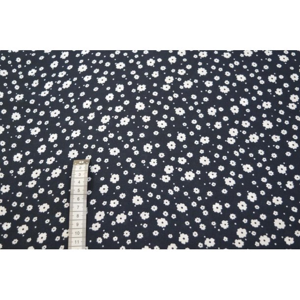 Viscose Marine m/sm� blomster