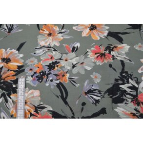 Viscose m/blomster