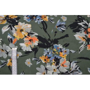 Viscose m/blomster