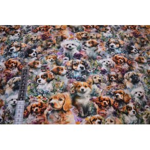 �kotex bomulds jersey m/ Hunde