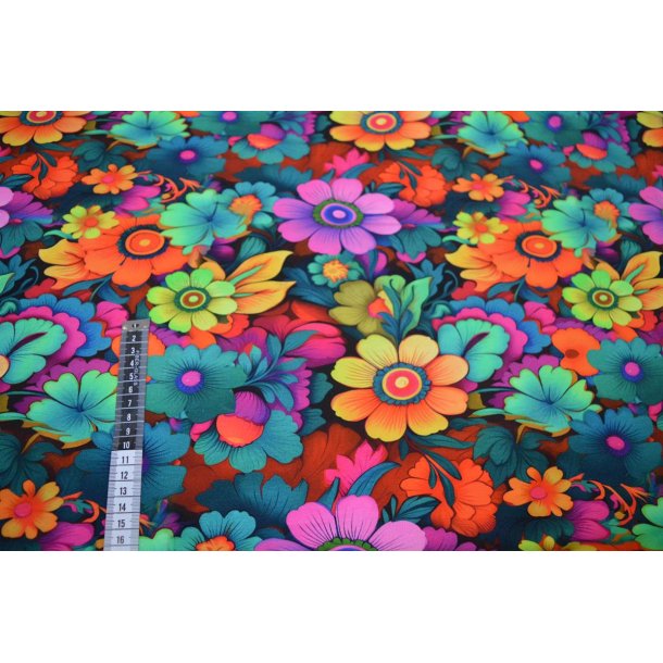 �kotex bomulds jersey m/blomster
