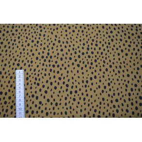 �kotex Viscose Sennep m/sm� prikker