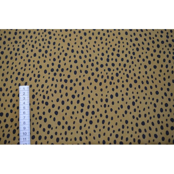 �kotex Viscose Sennep m/sm� prikker