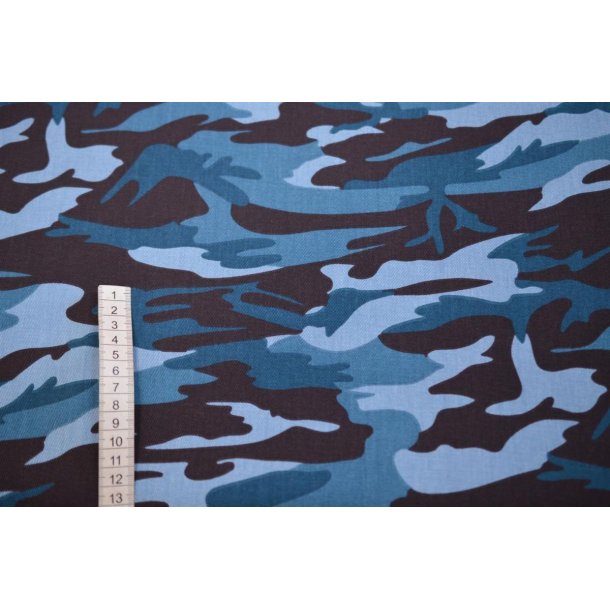 Camouflage stof Kraftig kvalitet Bl�lig