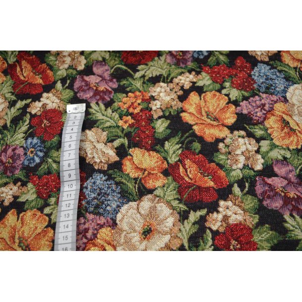 Gobelin m/Blomster og guldtr�de