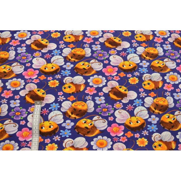 �kotex bomulds jersey m/blomster