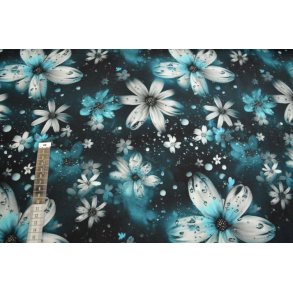�kotex bomulds jersey m/blomster